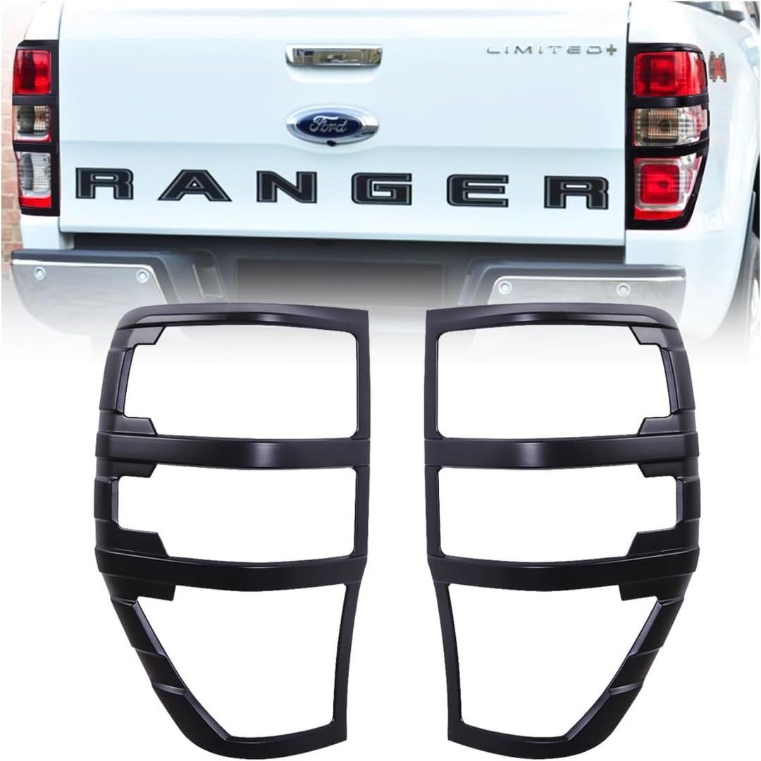 JHCHAN Scheinwerfer Rücklichtabdeckung für Ford Ranger Wildtrak Raptor T7 T8 2015-2022 XL XLT Limite