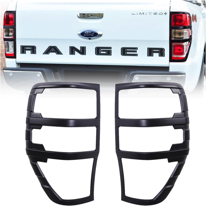JHCHAN Scheinwerfer Rücklichtabdeckung für Ford Ranger Wildtrak Raptor T7 T8 2015-2022 XL XLT Limite