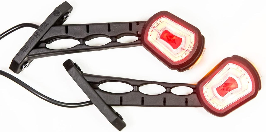 2 x LED Gummi Begrenzungsleuchte Seitenleuchte 12V 24V mit E-Prüfzeichen Positionsleuchte Auto LKW P