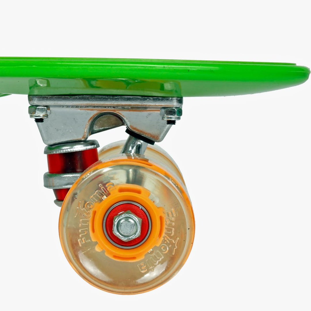 FunTomia 57cm Mini-Cruiser Board Skateboard mit oder ohne LED Leuchtrollen inkl. Aluminium Truck, AB