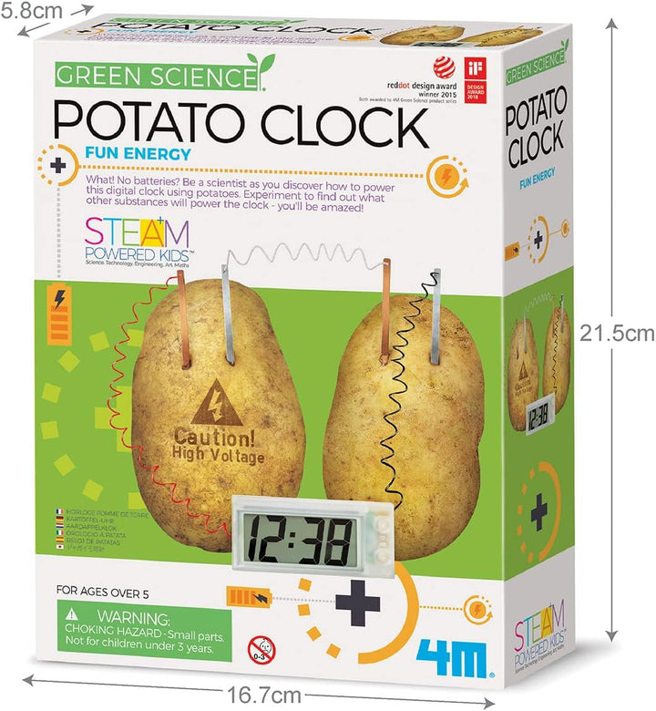 4M Green Science Potato Clock, Potato Clock