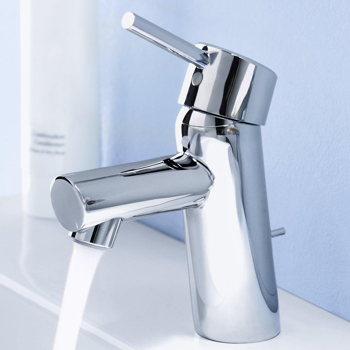 GROHE Concetto - Einhand-Waschtischbatterie (DN 15, S-Size, Einlochmontage) chrom, 32204001, Silber