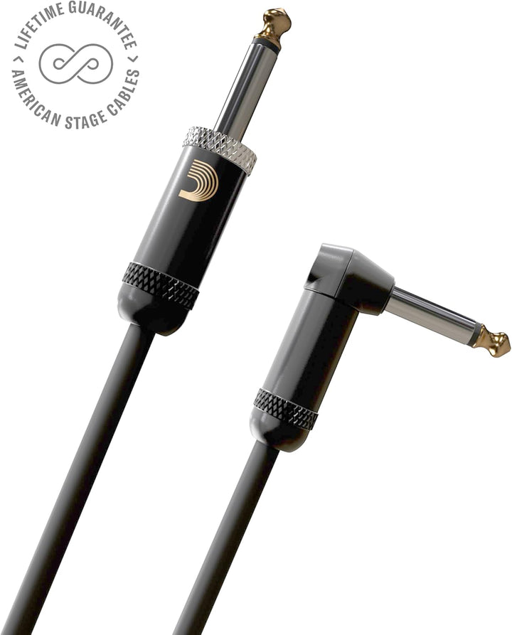 Planet Waves PW-AMSGRA-20 American Stage Instrumentenkabel 6,10m (20 Fuss) schwarz 20 Feet Gerade im