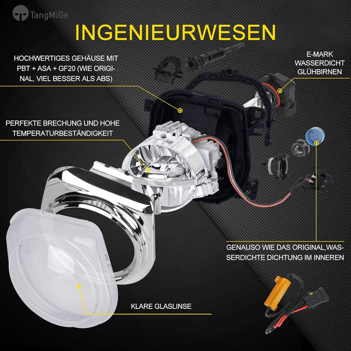 TangMiGe Nebelscheinwerfer Kompatibel mit BMW X3 (F25) 14-17, X4 (F26) 13-18, X5 (F15) 13-18, X6 (F1