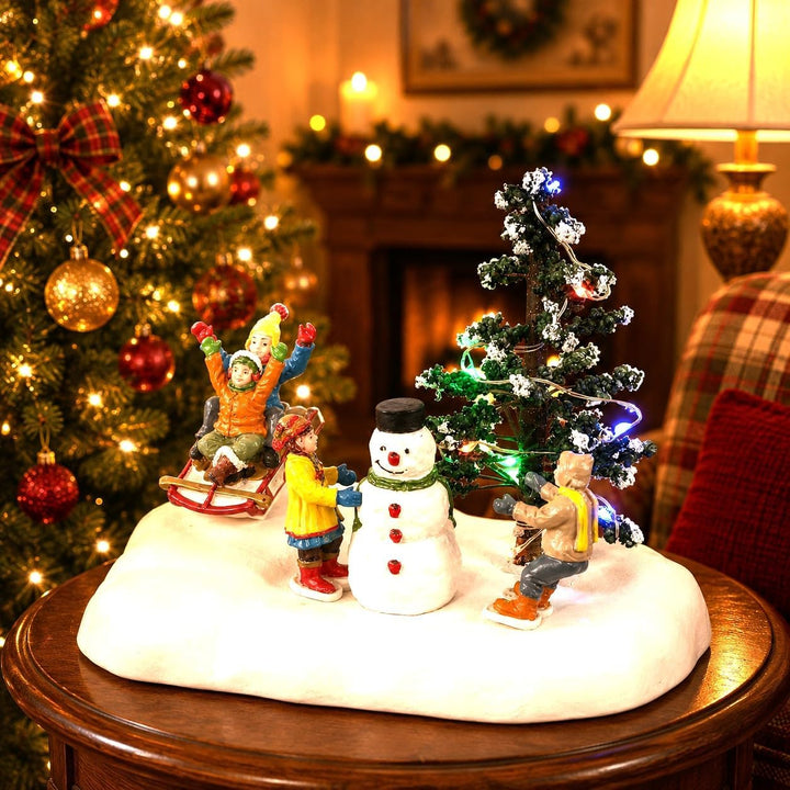 Lemax - Frolic in the snow - Beleuchtetes Accessoire - Batteriefach - Weihnachtswelt