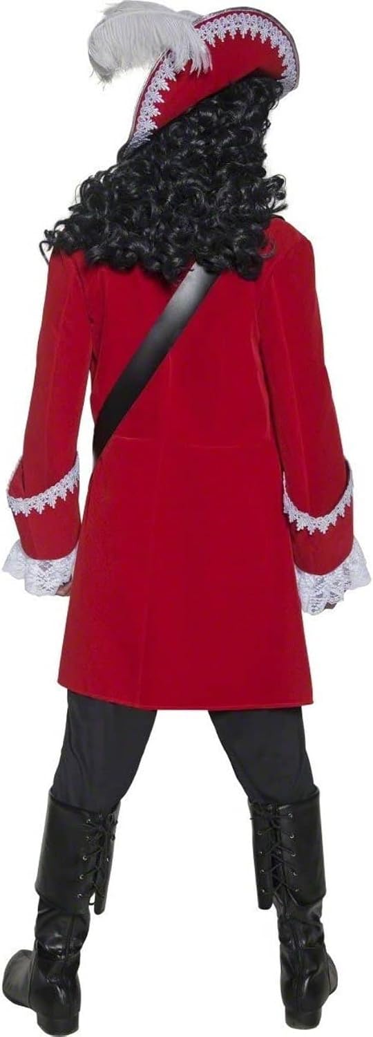 Smiffys Deluxe Authentic Pirate Captain Costume, Red Halloween und Karneval