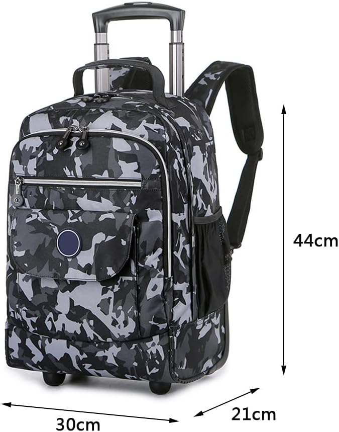 CONSIELI Trolley Rucksack mit Rollen Kinder Schulranzen Rucksäcke Multifunktionaler Schultrolley Sch