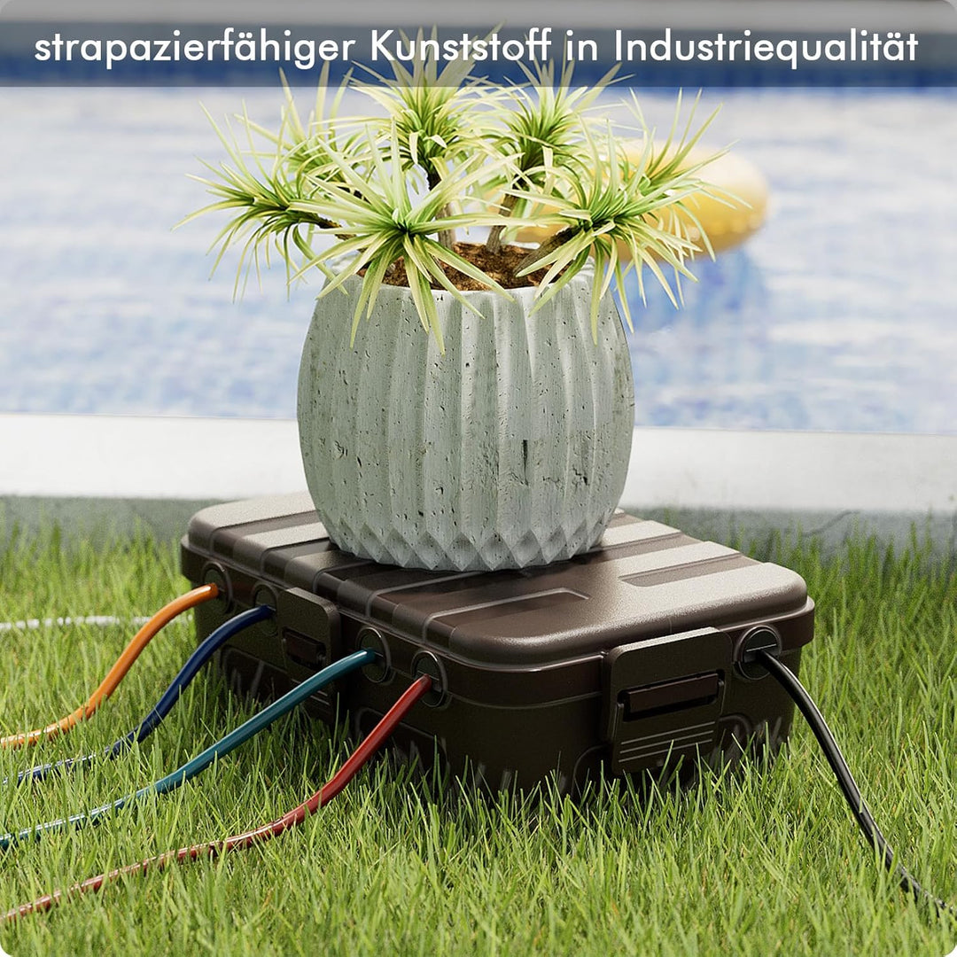 RESTMO Extra grosse wasserdichte Kabelbox, IP54 wasserdicht, Outdoor-Kabelsicherheitsbox, wetterfest