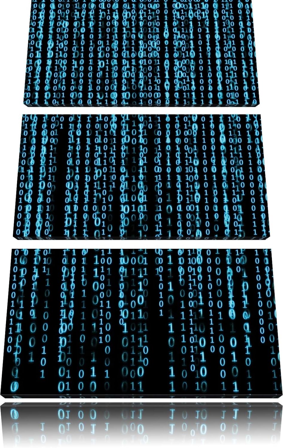 Matrix 3-Teiler Leinwandbild 120x80 Bild auf Leinwand, XXL riesige Bilder fertig gerahmt mit Keilrah