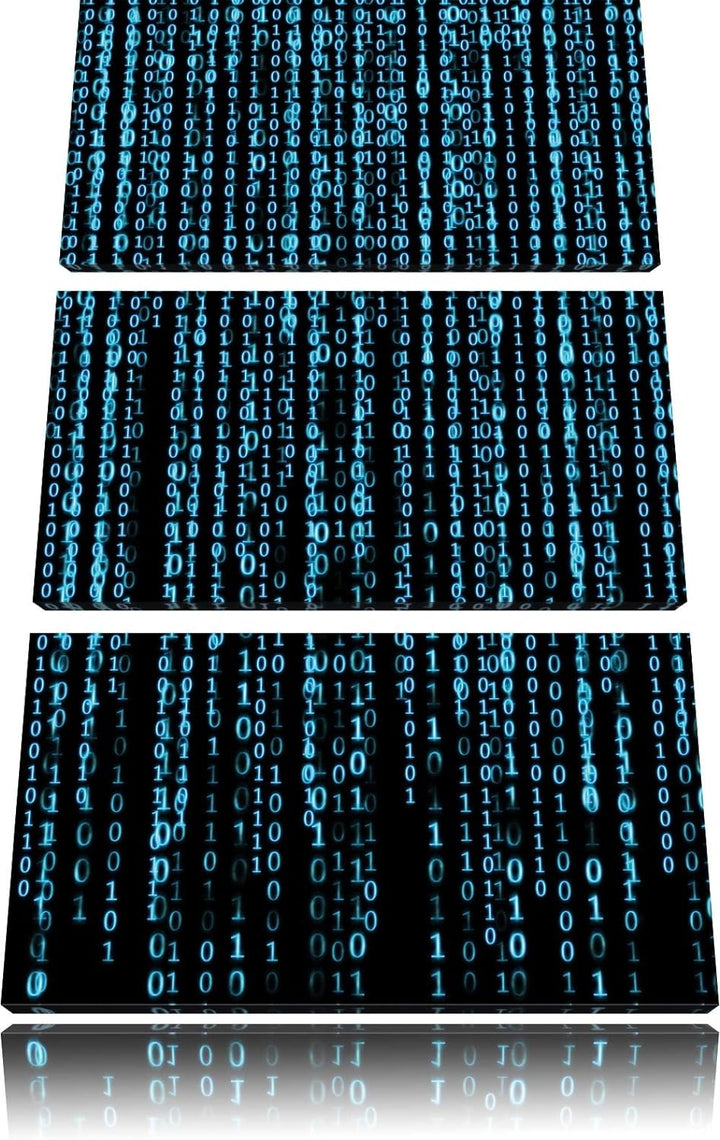 Matrix 3-Teiler Leinwandbild 120x80 Bild auf Leinwand, XXL riesige Bilder fertig gerahmt mit Keilrah