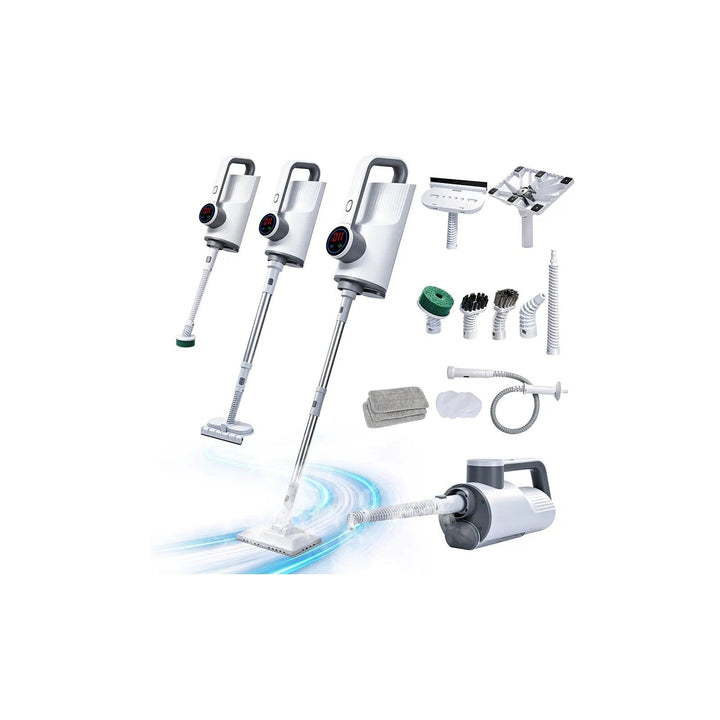 Multifunktionaler Dampfreiniger, 6 in 1 Dampfreiniger Handgerät mit 2 Modi | 400ml Wassertank mit LE