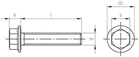 Sechskantschrauben DIN 6921 A2 M 10X70/70 (VPE 100 Stk)