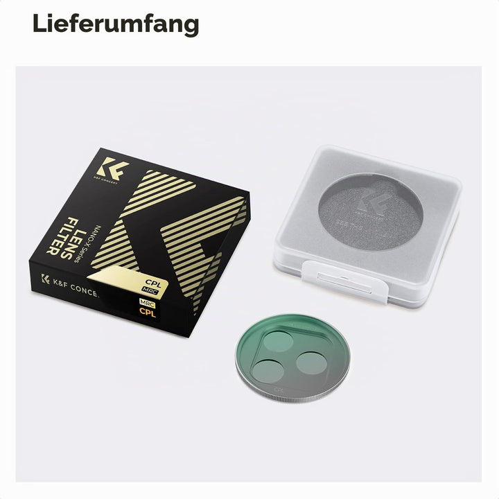 K&amp;F CONCEPT FA301 Snap-On CPL Filter kompatibel mit iPhone 17 Pro Max/17 Pro, 9,5g extrem Leichter P