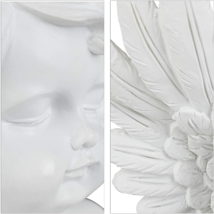 Relaxdays Grabengel, knieend & betend, anmutig, wetterfest, frostsicher, Grabschmuck, Schutzengel, K