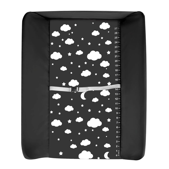 Baby Klappbarer Wickeltisch，Mobiler Wickeltisch mit Rollen und Wickelauflage,Wasserdicht und Höhenve