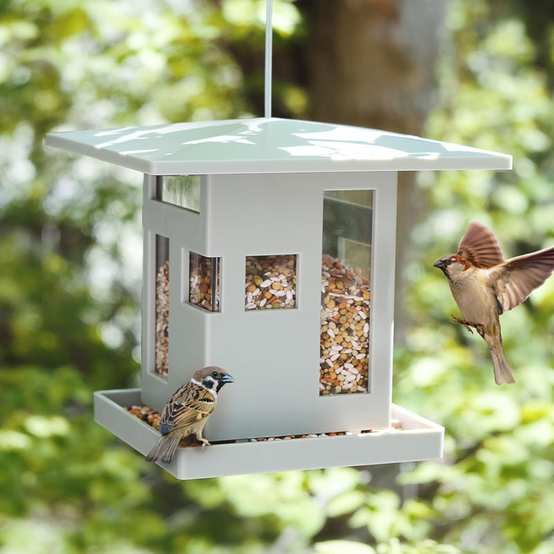 Umbra Bird Cafe Vogelhaus, Moderner Vogelfutterspender zum Aufhängen, Vogelfutterhaus mit architekto