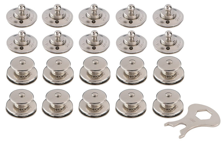 New Marine LOXX Set 10 Stück Oberteile + Stoffschrauben + Schlüssel