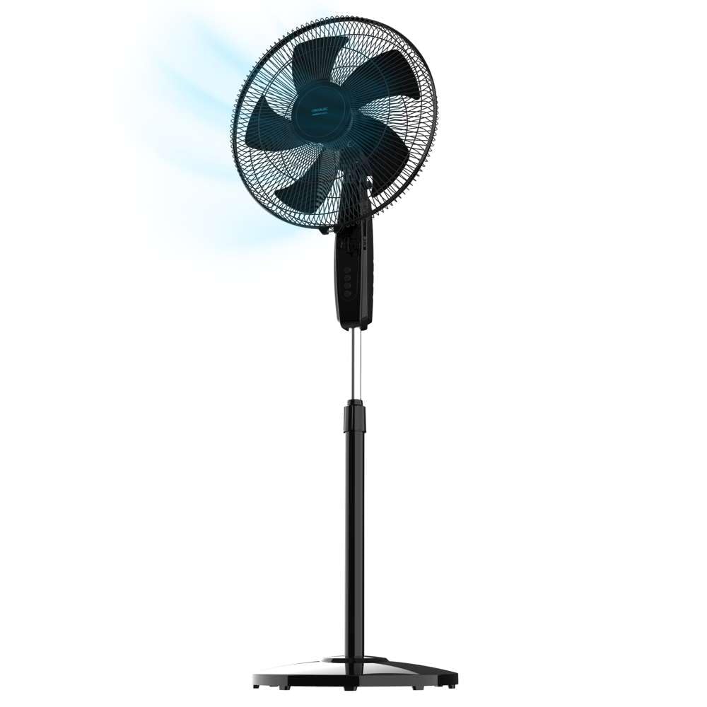 Cecotec Standventilator EnergySilence 515 MaxFlow Black, 45W, Durchmesser von 16", 5 Blätter, 1h Tim