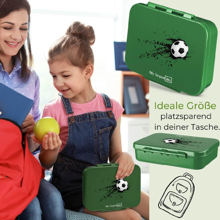 My Vesperbox® Brotdose für Kinder mit Fächern [BIA] - Lunchbox mit Trennfächern - Bento Box - Jausen