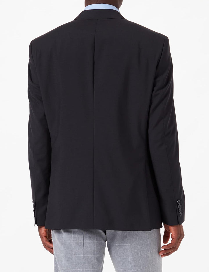 Pierre Cardin Men's Brice Blazer, 52 Schwarz (Schwarz 2000)