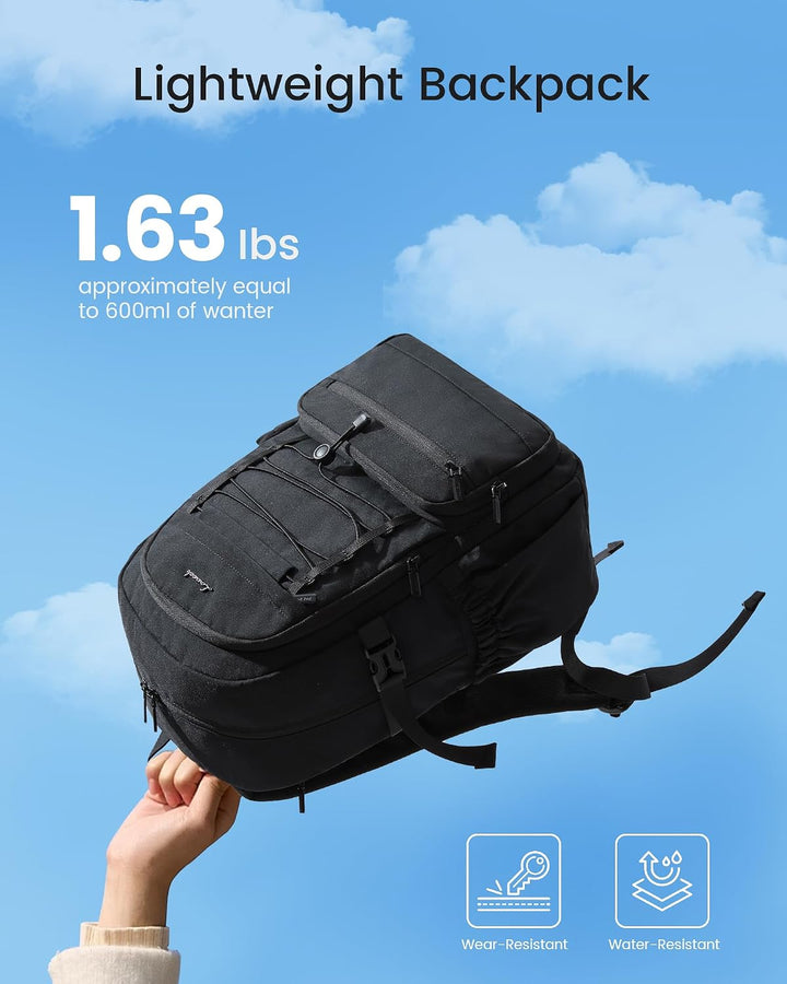 LOVEVOOK Laptop Rucksack Damen, 17,3 Zoll Schulrucksack Teenager Mädchen Schultasche Wasserdicht Tra