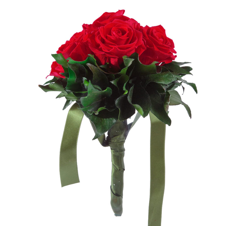 ROSEMARIE SCHULZ Heidelberg Rosenstrauss präpariert 6 Infinity Rosen rot