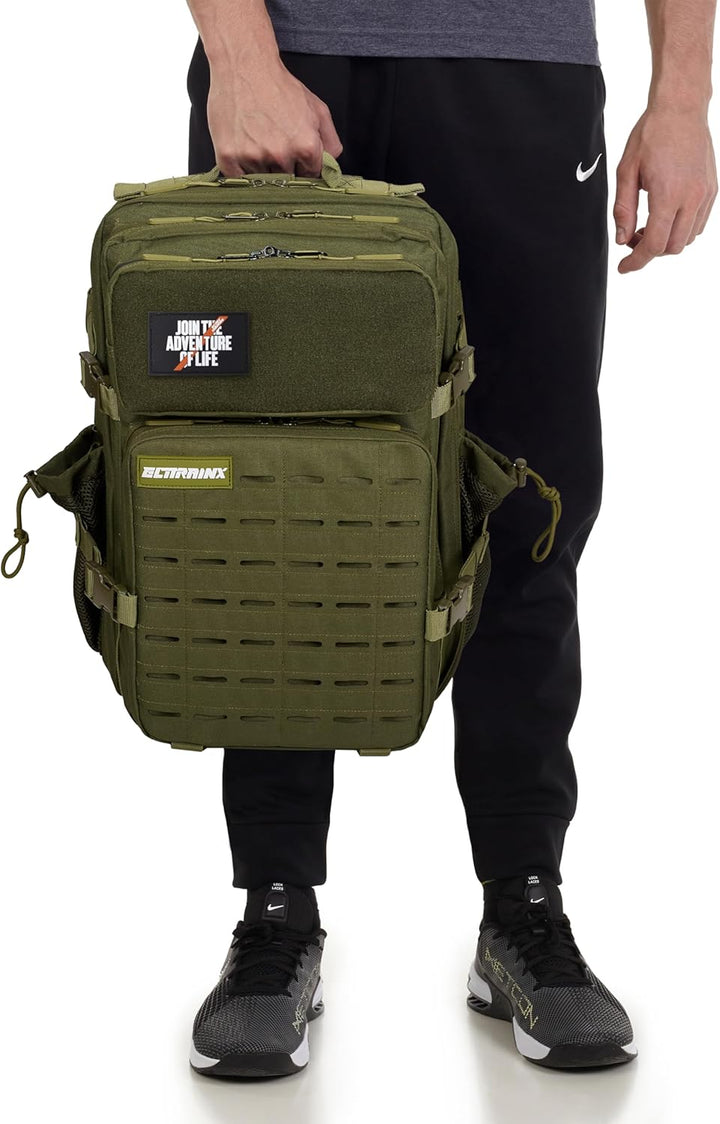 ELITRAINX V2 Militär-Rucksack, 45 l, wasserdicht, Cross-Training, Reisen, Sport, Fitnessstudio, trag