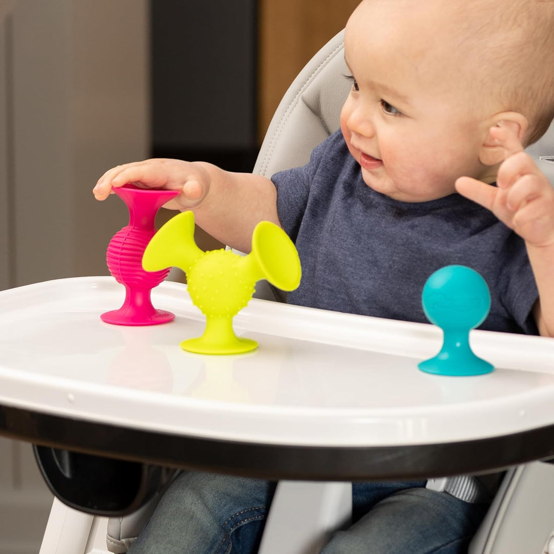 Fat Brain GREFA089-1 Pip Squigz Toy pipSquigz Rasselsaugnäpfe, pipSquigz Rasselsaugnäpfe
