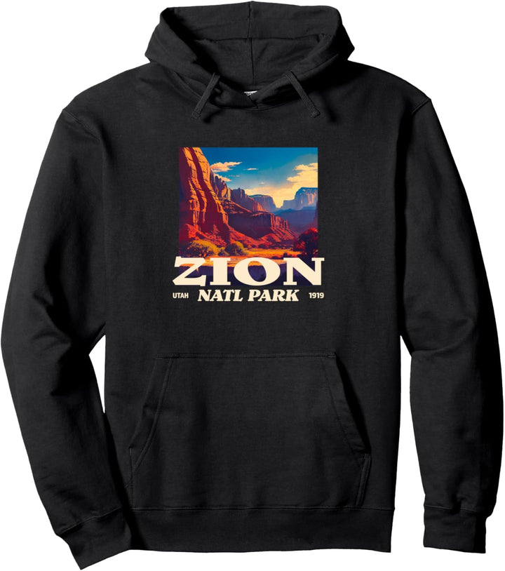 Zion Utah Tee – Retro Vintage Zion National Park Pullover Hoodie