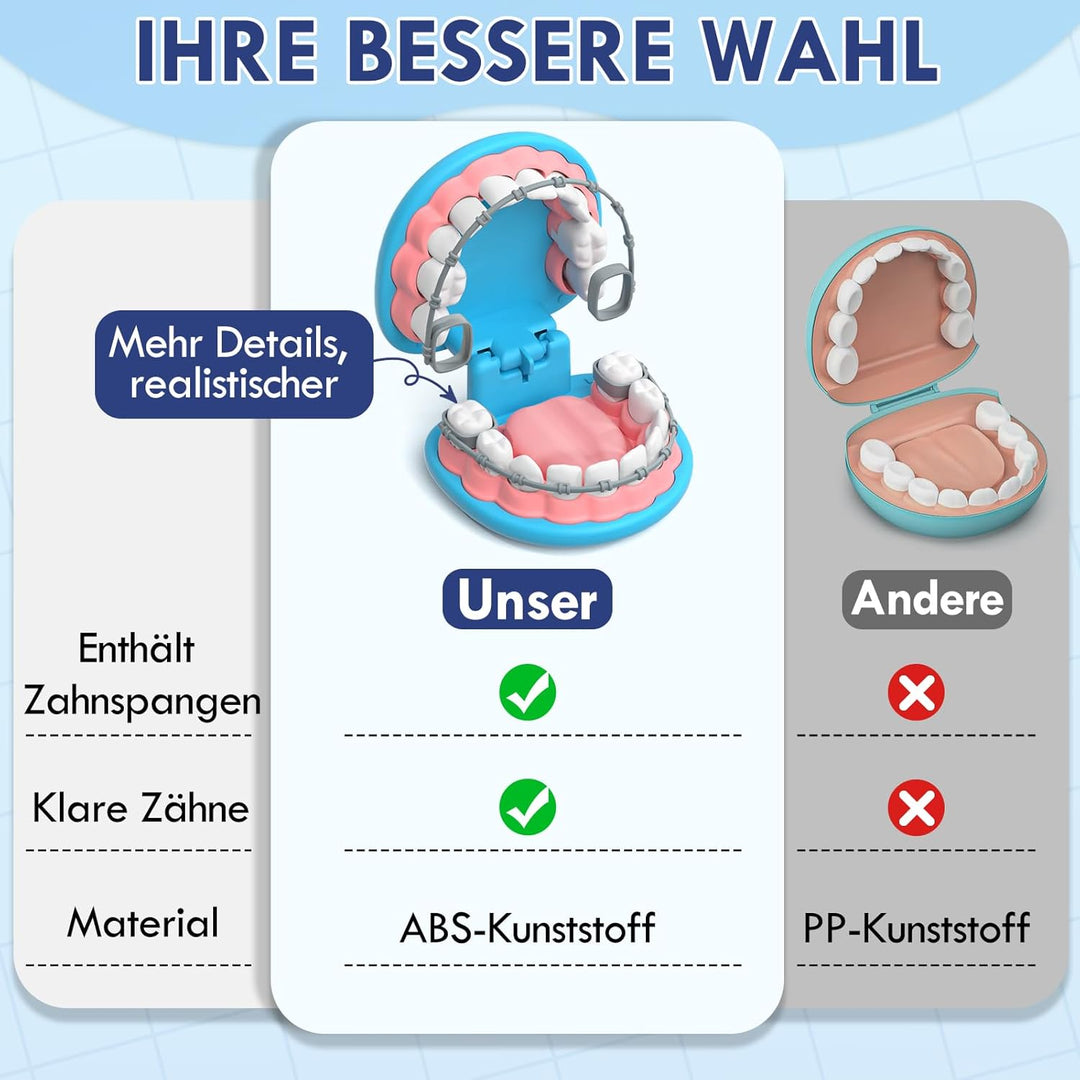 Lehoo Castle Arztkoffer Kinder ab 3 Jahre, Zahnarzt Spielzeug, Doktorkoffer, Rollenspiel für Kinder