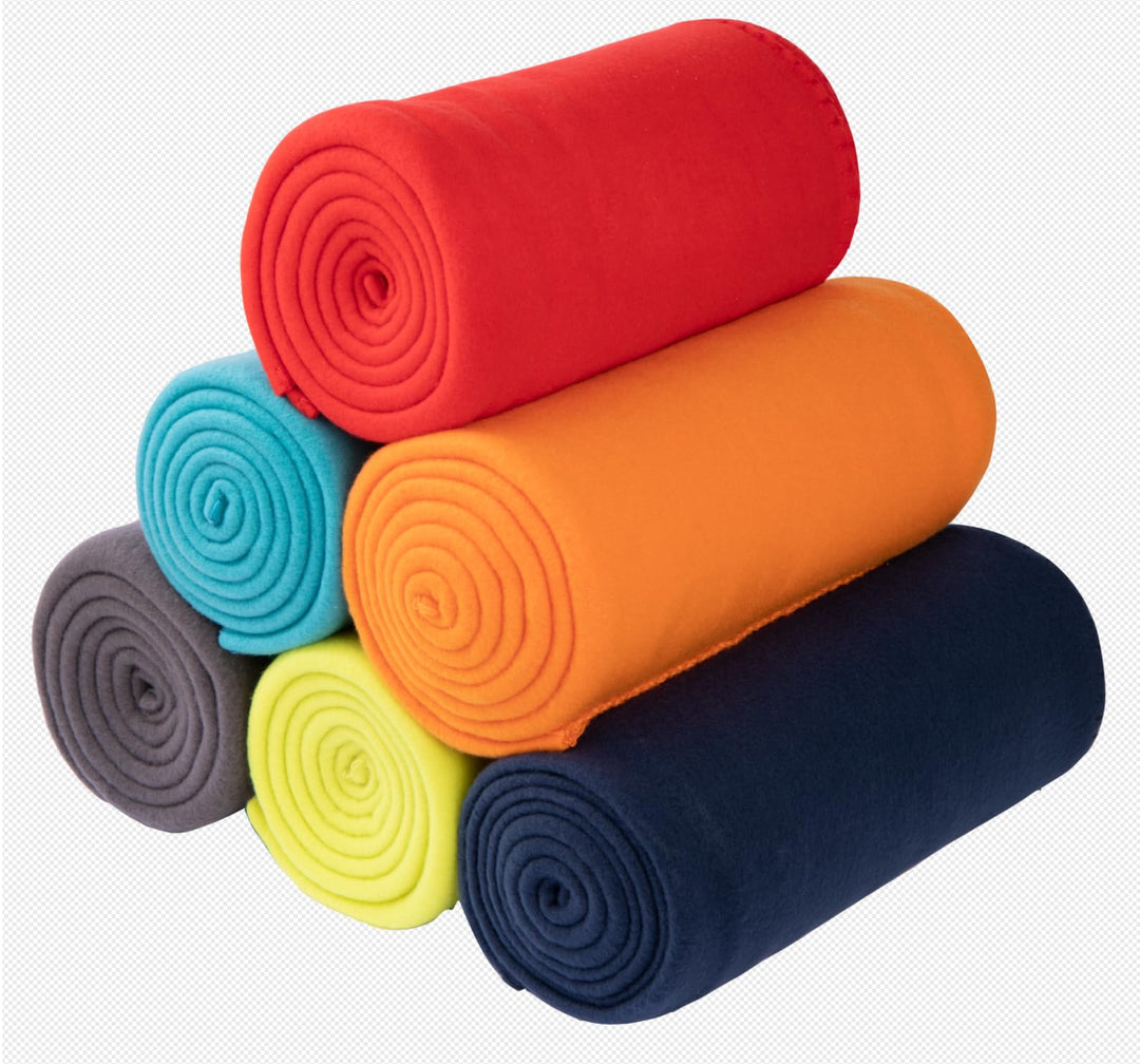 Fleece-Überwurfdecke, 6 Stück, weiche Kinderdecken, gemütlich, leicht, Reisedecke, Haustierdecke, wa