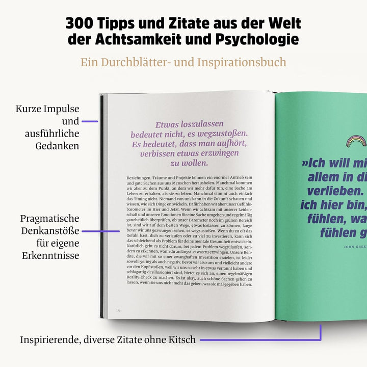 Das grosse Buch der guten Gedanken – 300 Tipps und Zitate aus der Welt der Achtsamkeit und Psycholog
