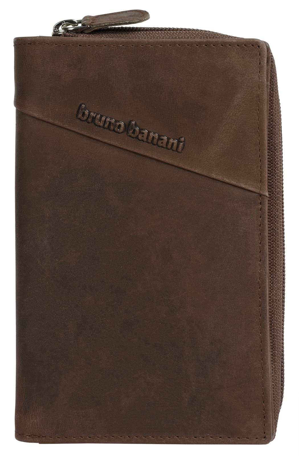 bruno banani Geldbörse Echt Leder Cognac Damen - 021337, Cognac