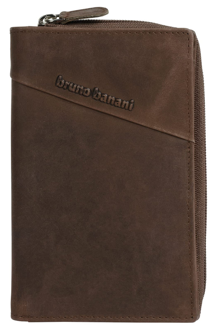 bruno banani Geldbörse Echt Leder Cognac Damen - 021337, Cognac