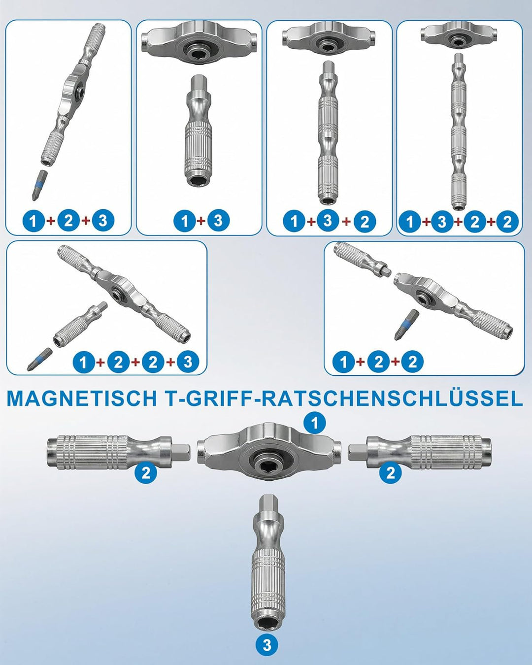 66-in-1 Ratschen Schraubendreher Set - Magnetisch Ratschenschraubendreher, 66-in-1