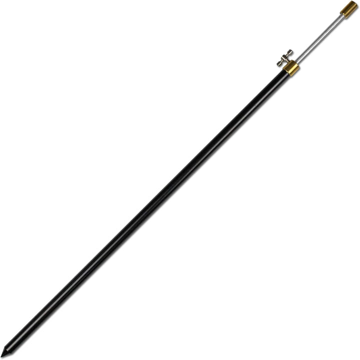 4 Stück Rutenhalter Bankstick Alu 50-90cm 75-120cm schwarz Rodpod Rutenauflage Erdspeer 50 - 90 cm,