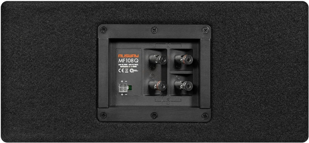 Musway MF1080Q Single-BASSREFLEX-System 20cm Subwoofer