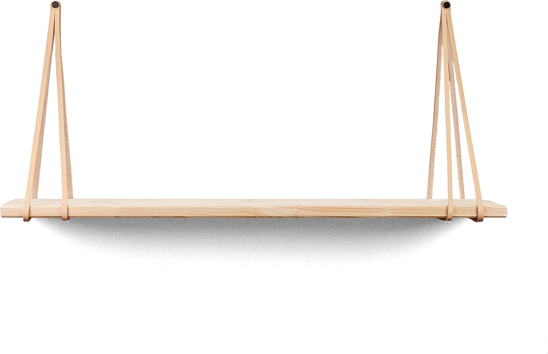 Brute Strength - Regalträger aus Leder - Geteilte Linien - Natur - 6 Stück - Regalträger - Wandhalte