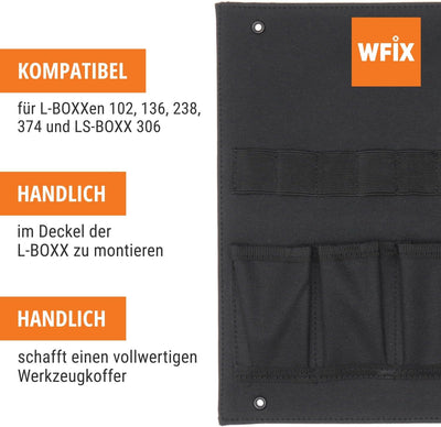 LBOXX Werkzeugkarte | Werkzeugkoffer Organizer | Bosch Sortimo Werkzeugkarte | Ideales Werkzeugkoffe