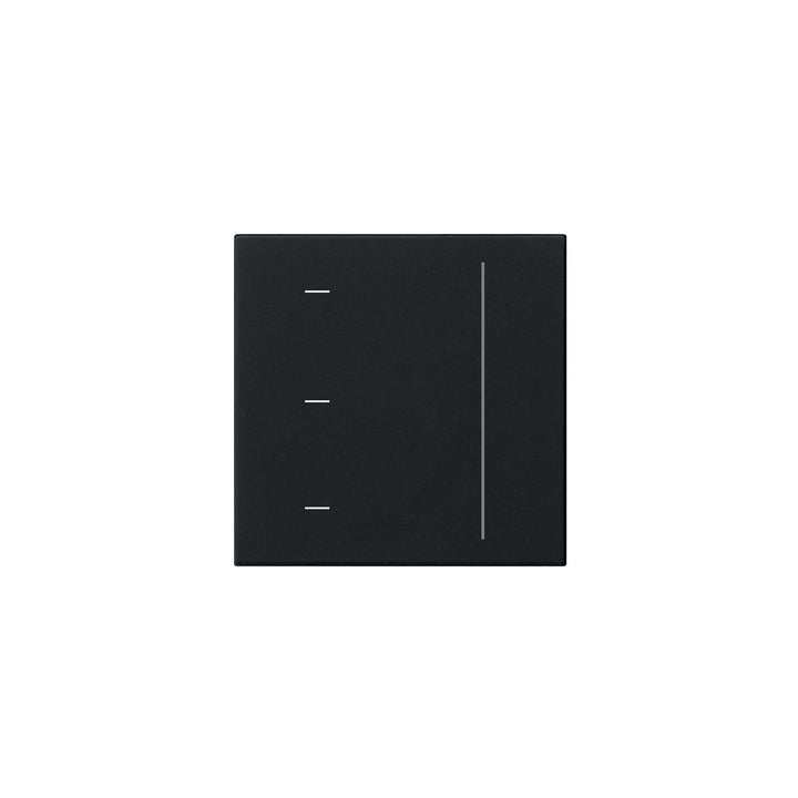 GIRA 5365005 System 3000 Touchaufsatz System 55, Schwarz matt