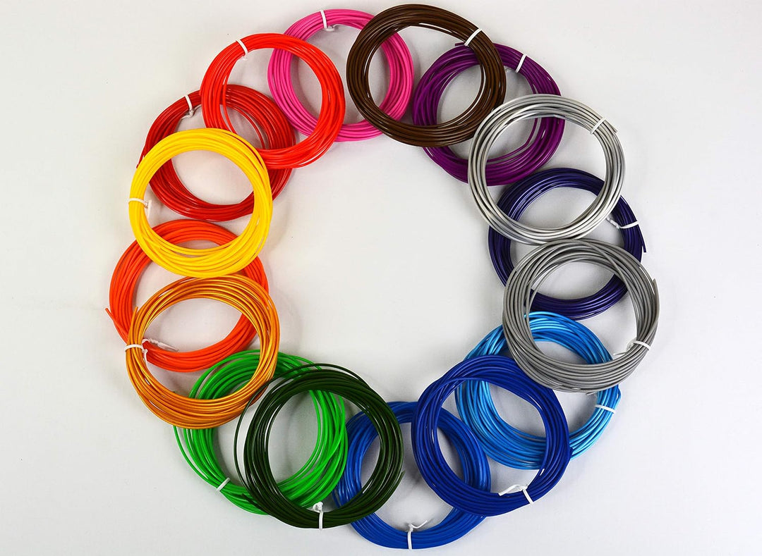Polaroid PLA-Filament für 3D-Stifte, Box mit 20 Farben, plus 2 Seidenfilamenten