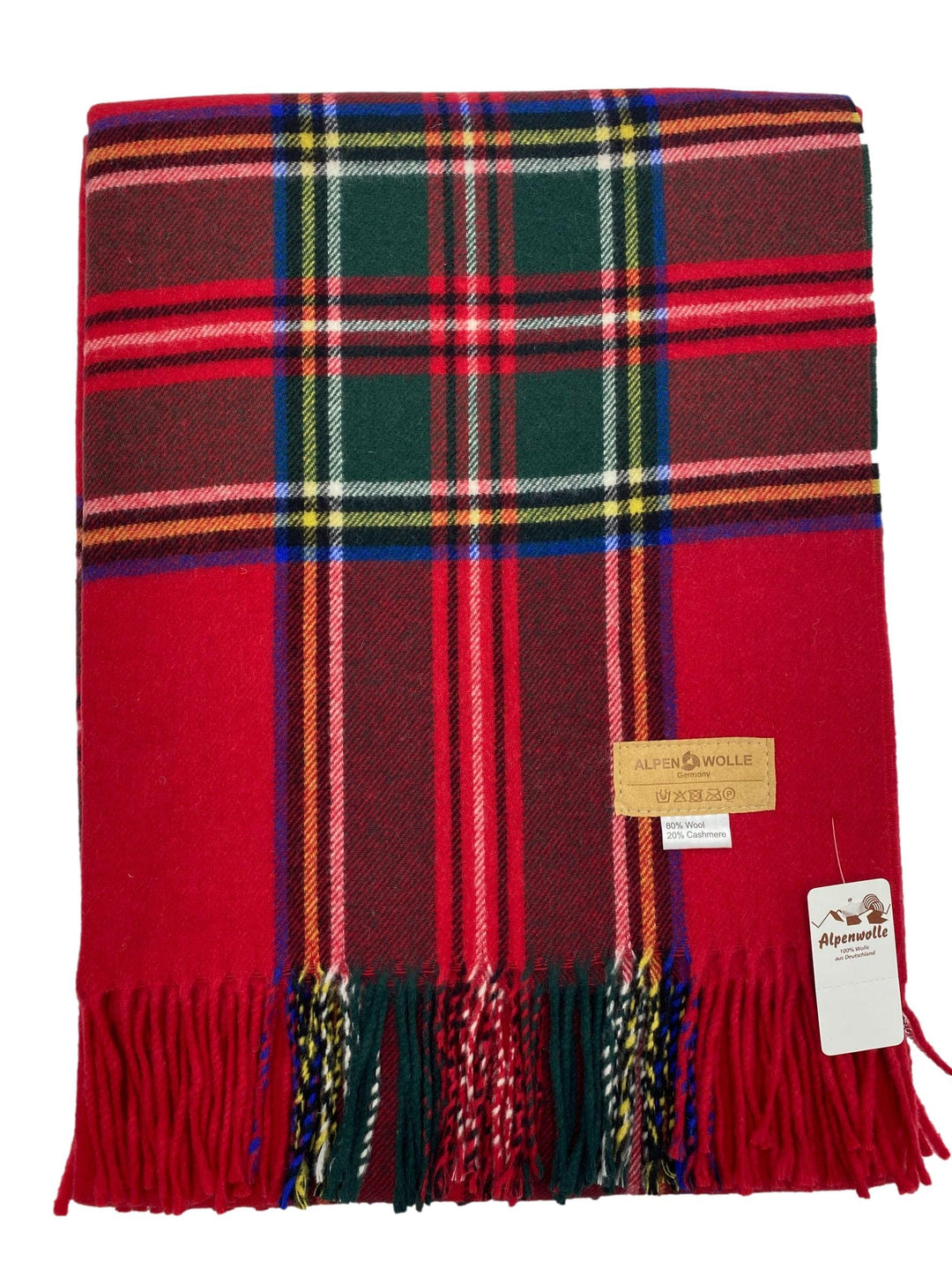 Kaschmirplaid Wollplaid Irland mit Fransen, 140x200cm, 20% Kaschmirwolle 80% Merinowolle