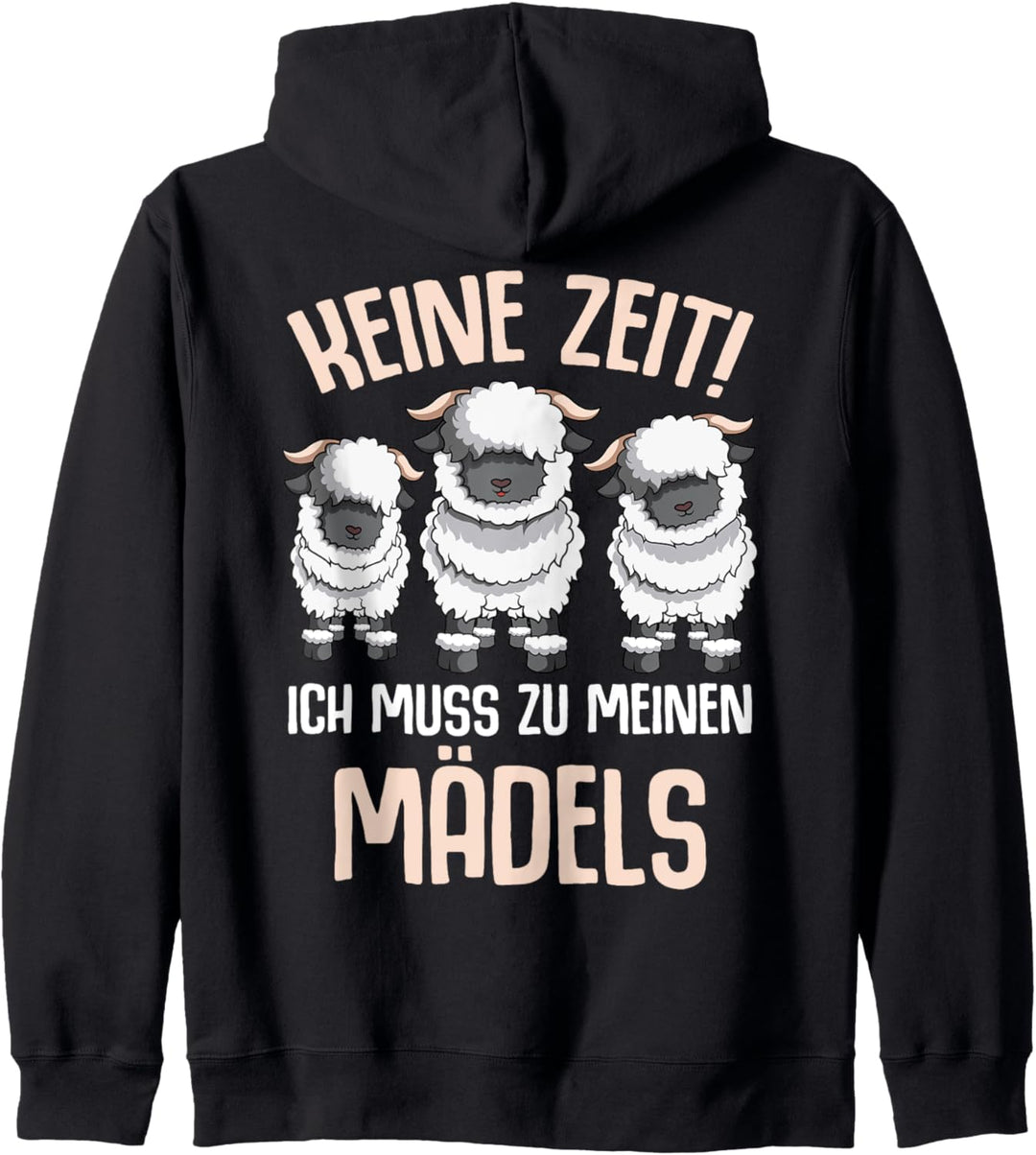 Walliser Schwarznasenschaf Schafe Kapuzenjacke