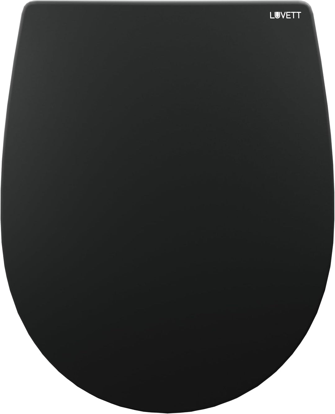 LUVETT® WC-Sitz mit Absenkautomatik C100 oval universell, Toilettendeckel mit 3 Edelstahl Montagelös