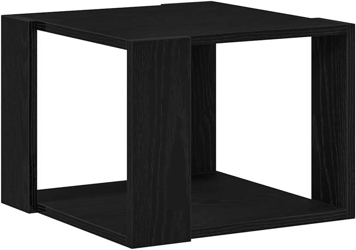 vidaXL Couchtisch Schwarz Eichen-Optik 40 x 40 x 30 cm Holzwerkstoff, Stilvoller Couchtisch für das