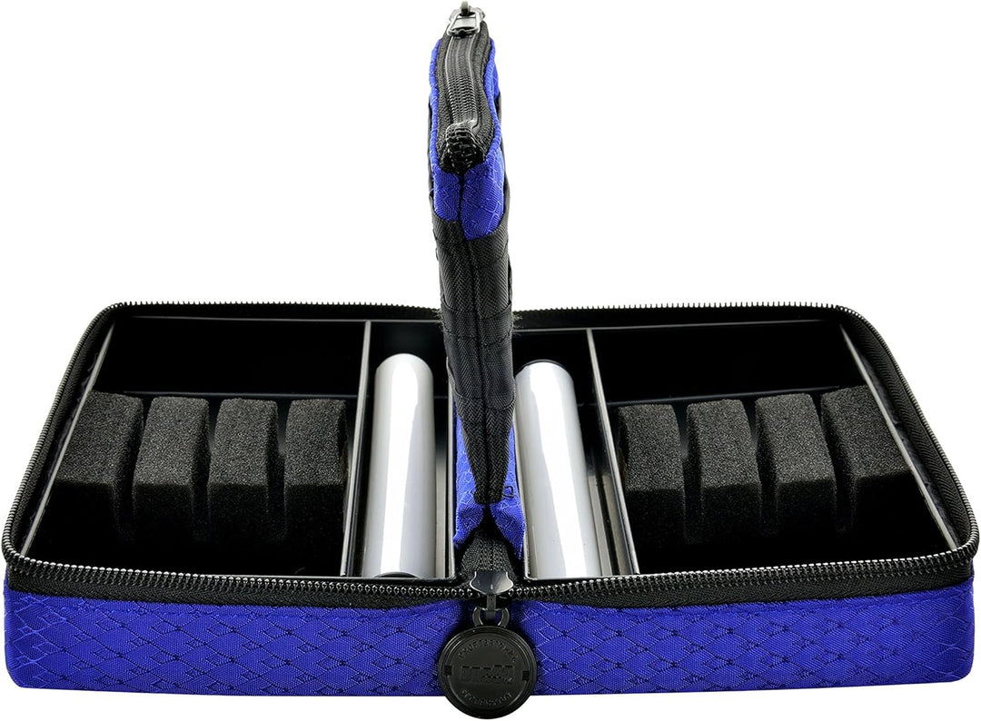 ONE80 Double Darttasche für Darts Dart Wallet Dart Cases Blau, Blau