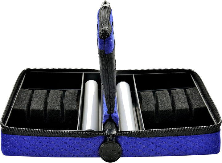 ONE80 Double Darttasche für Darts Dart Wallet Dart Cases Blau, Blau