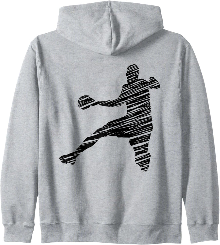 Handball Spieler Design für Mann und Handball Fans Kapuzenjacke