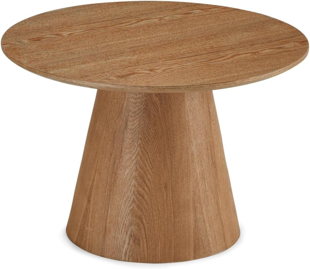 Furnhouse Ibbe Design Runder Natur Couchtisch Wohnzimmertisch ø60x40 cm Eichenoptik Design Skandinav