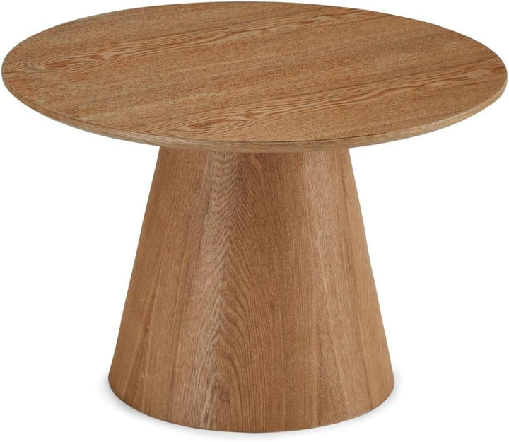 Furnhouse Ibbe Design Runder Natur Couchtisch Wohnzimmertisch ø60x40 cm Eichenoptik Design Skandinav